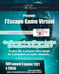 affiche escape game virtuel